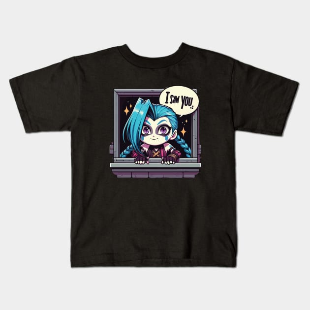 baby jinx arcane Kids T-Shirt by whatyouareisbeautiful
